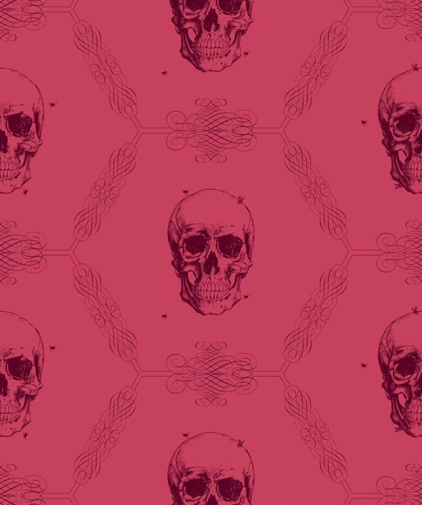9767138 skull bee gothic wallpaper kingdom Pink Skull wallpapers