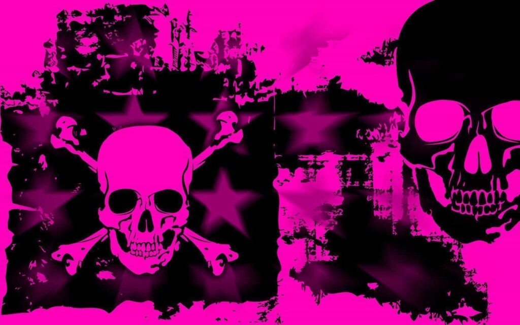 9767143 pink skull wallpaper Cyberpunk wallpaper