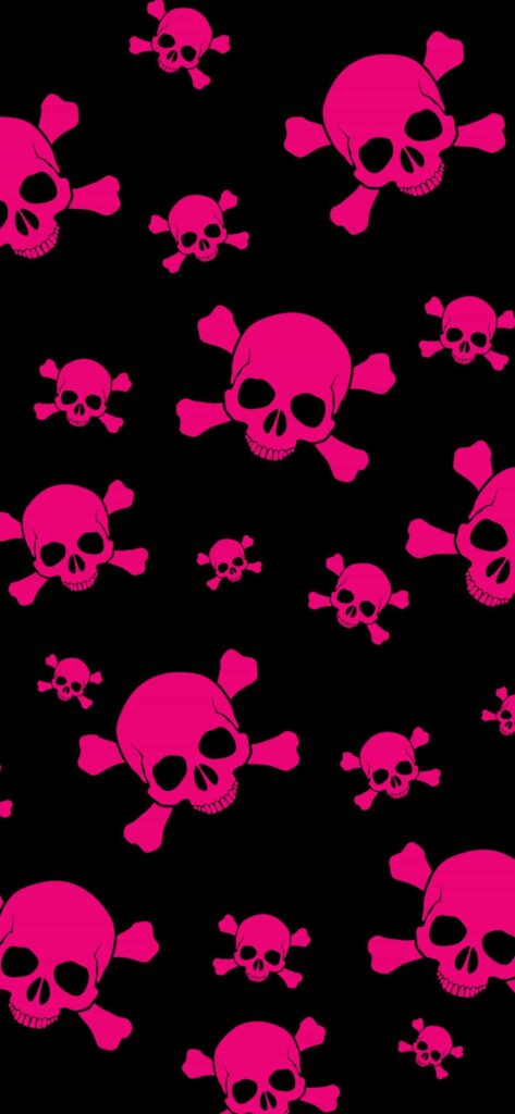 9876859 pink skull emo wallpaper pink Cyberpunk wallpaper