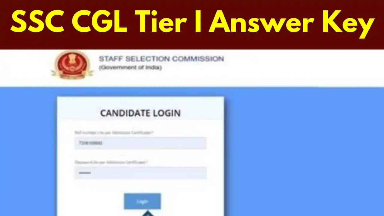 SSC CGL Answer Key 2024